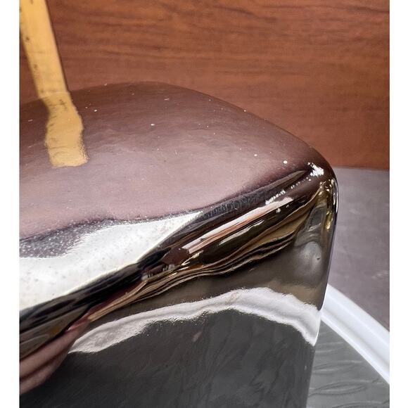 Vintage Jaru Post Modern Chrome Ceramic Bookends Sphere Abstract Metallic Retro - Picture 12 of 12